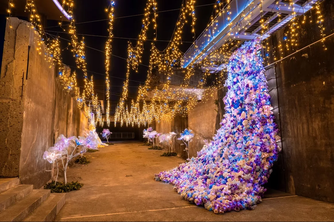 縣民公園燈區──花影之境。翻攝2026屏東燈節官網