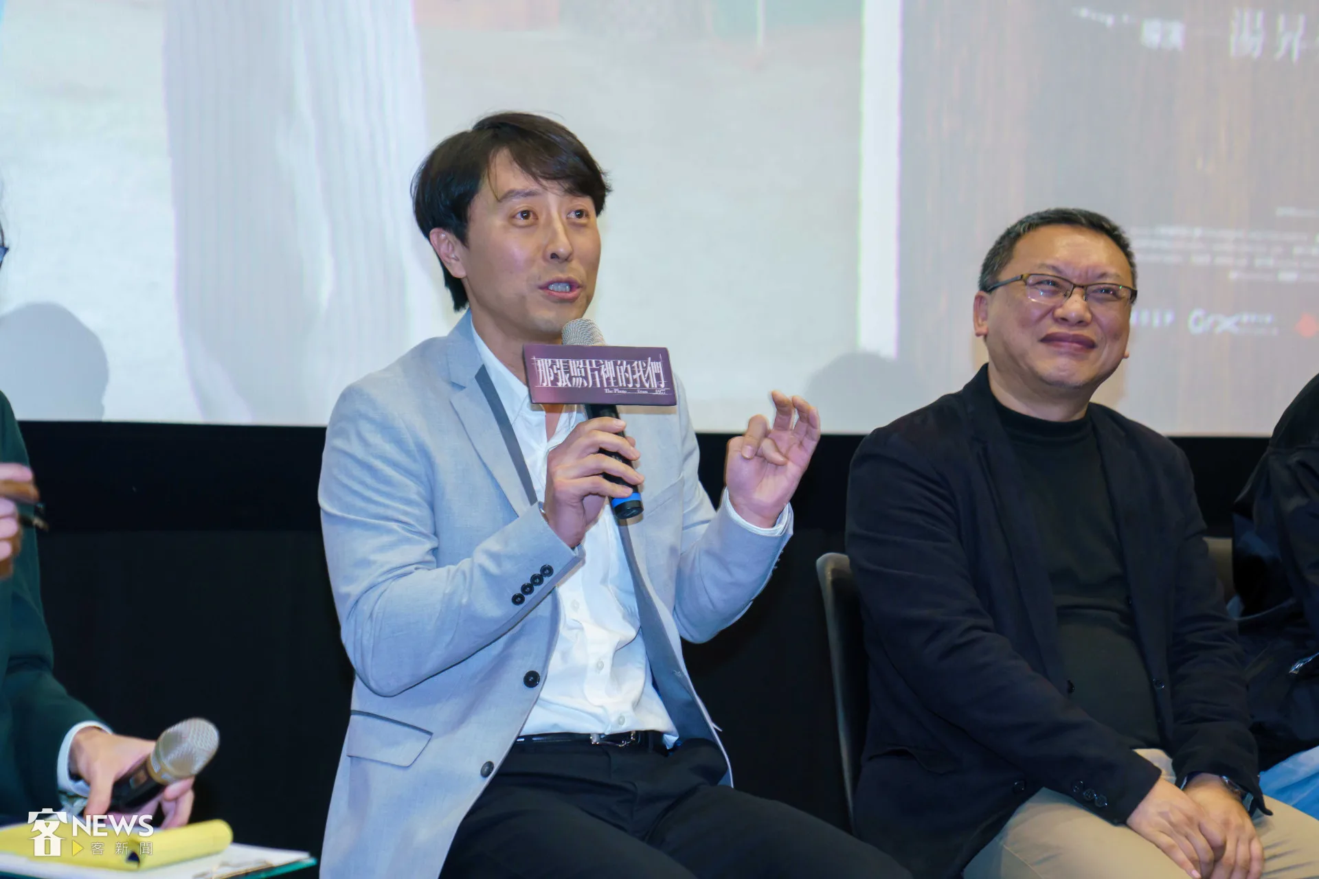 盧開朗（左）分享，電影裡的1977年，不只是台灣的故事，也像是看韓國的歷史。李台源攝