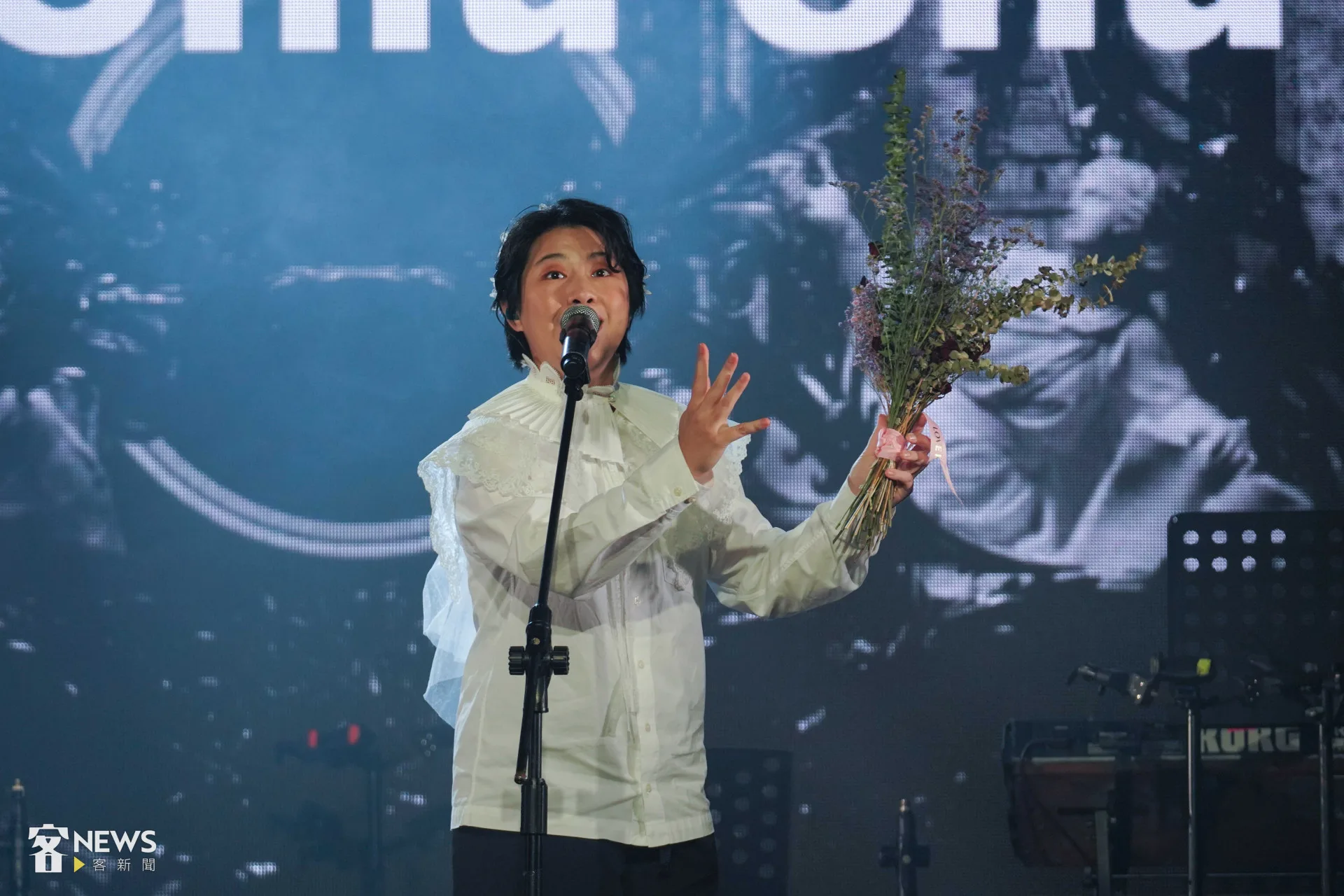 邱舒此次將《哈姆雷特》及戲劇融入音樂創作，獲得佳作。李台源攝