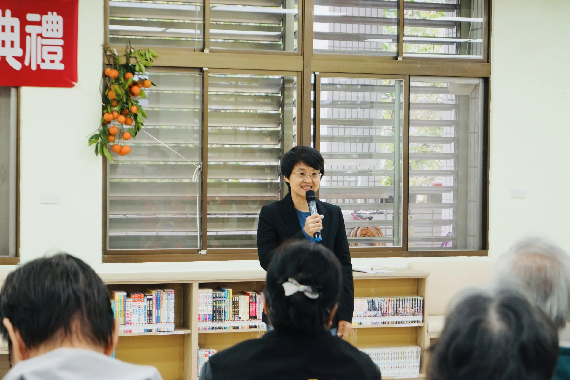 客委會主委古秀妃致詞。客委會提供