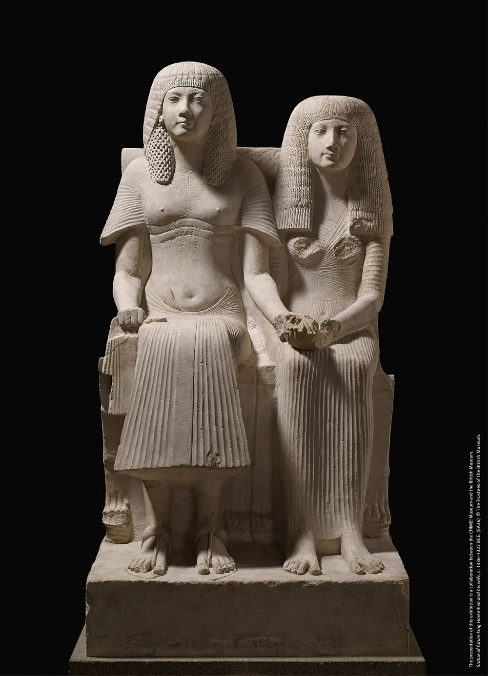 未來的國王霍朗赫布及妻子的雕像