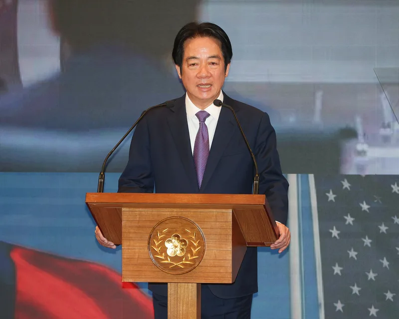 總統賴清德（圖）3日上午在總統府主持「台美經濟繁榮夥伴對話」記者會，說明台美合作進展與後續推動方向。中央社