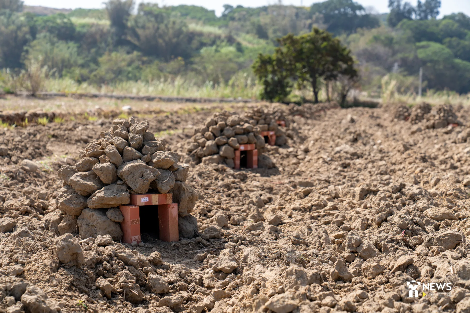 土堆用途的正確答案是𤌍窯仔。李宥妍攝