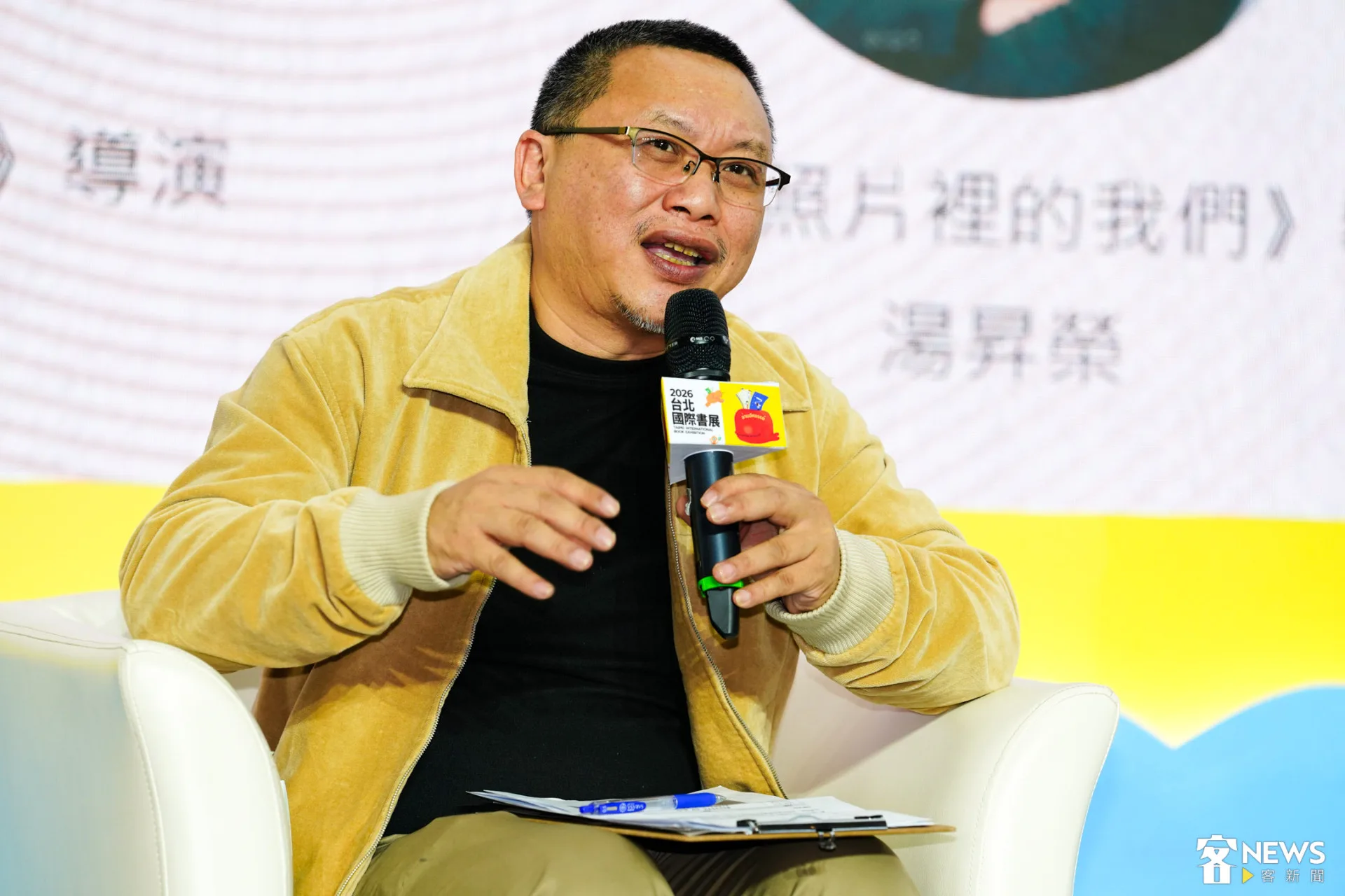 湯昇榮分享，台灣其實擁有非常多元、繽紛的自由，只要有好的方向、好的投資，就能把屬於這座島嶼的故事分享出去。朱愷元攝