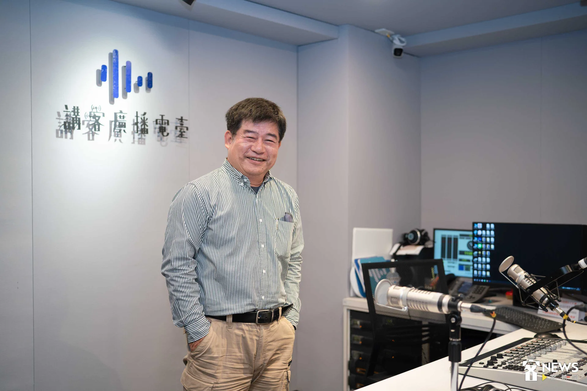 董事長宋廷棟對於短期目標是將客傳會制度化，提升職員福利，使年輕新血加入客家職場。范修語攝