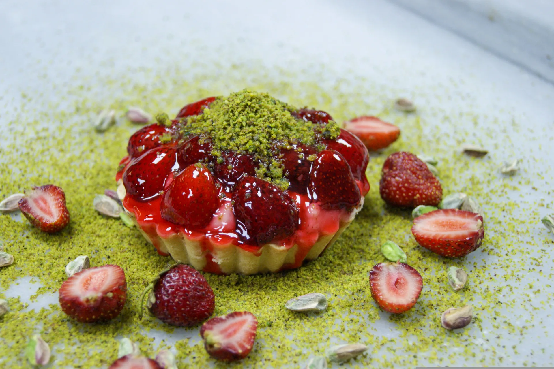 開心果草莓塔。murat_akdogan攝