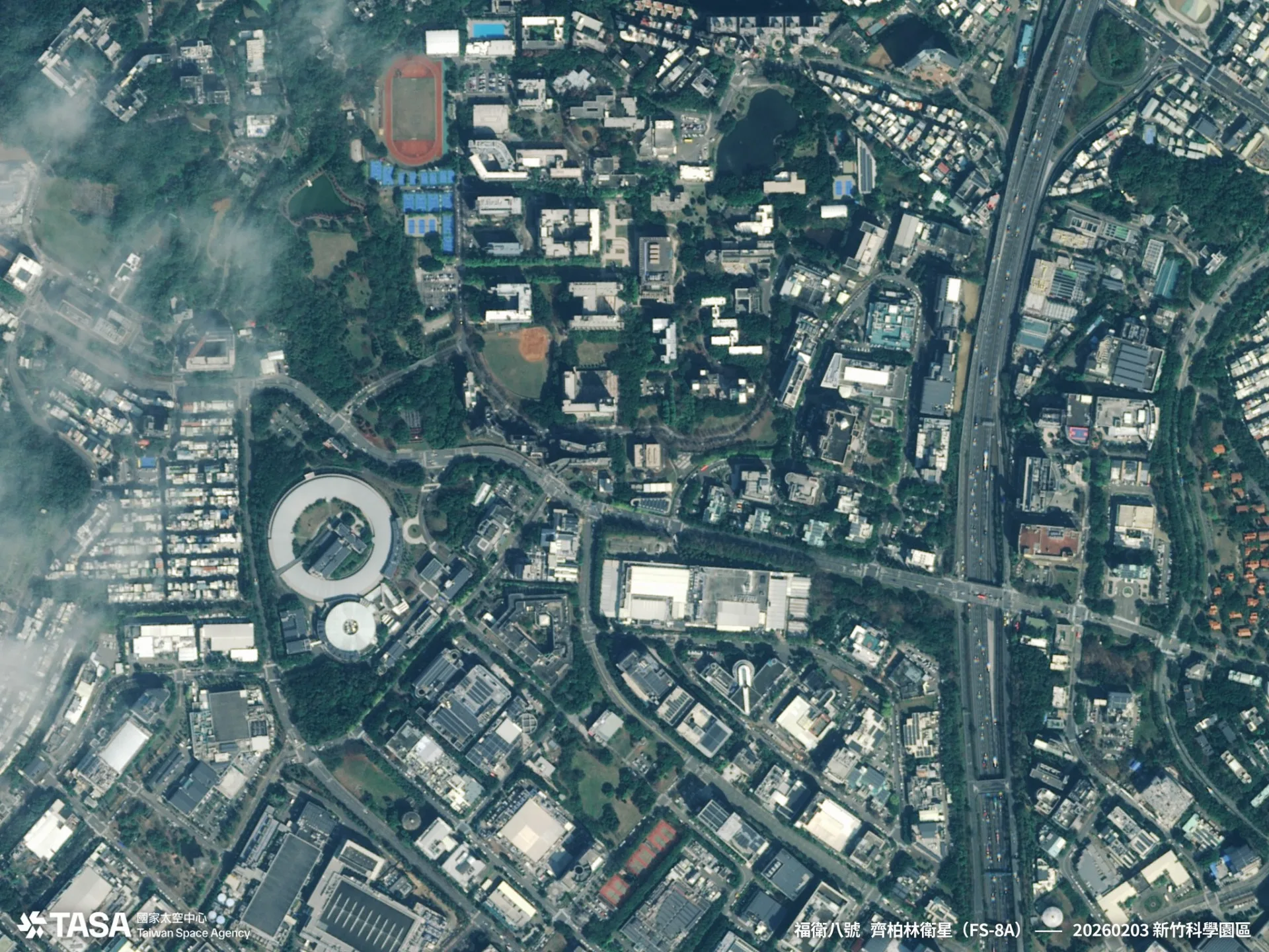 國家太空中心（TASA）展示福衛八號第一波影像成果。TASA提供
