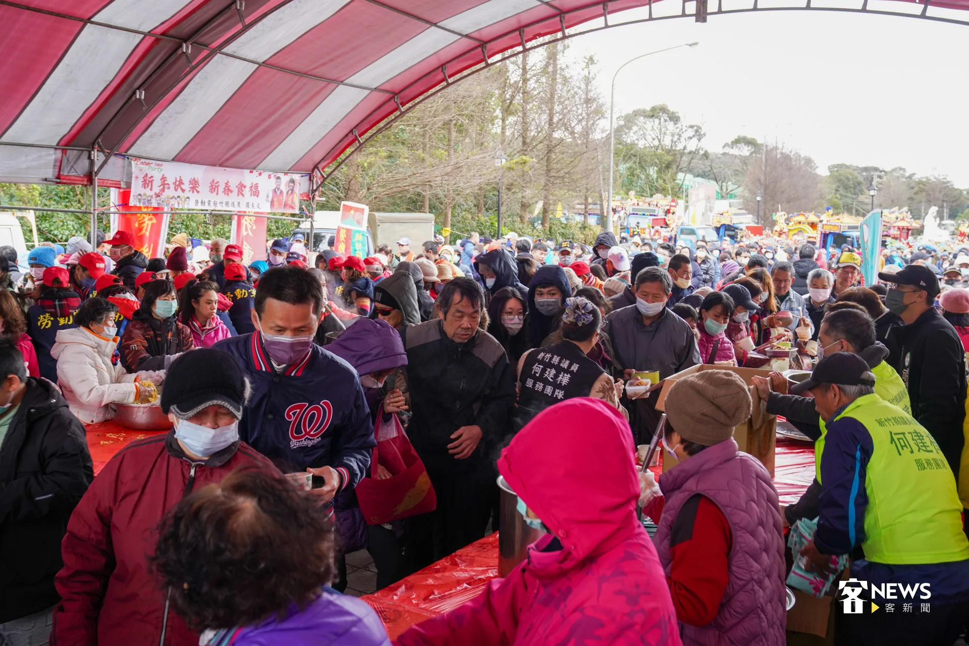 新竹湖口行春宴食福,去年突破萬人。洪藝晅攝(資料照)