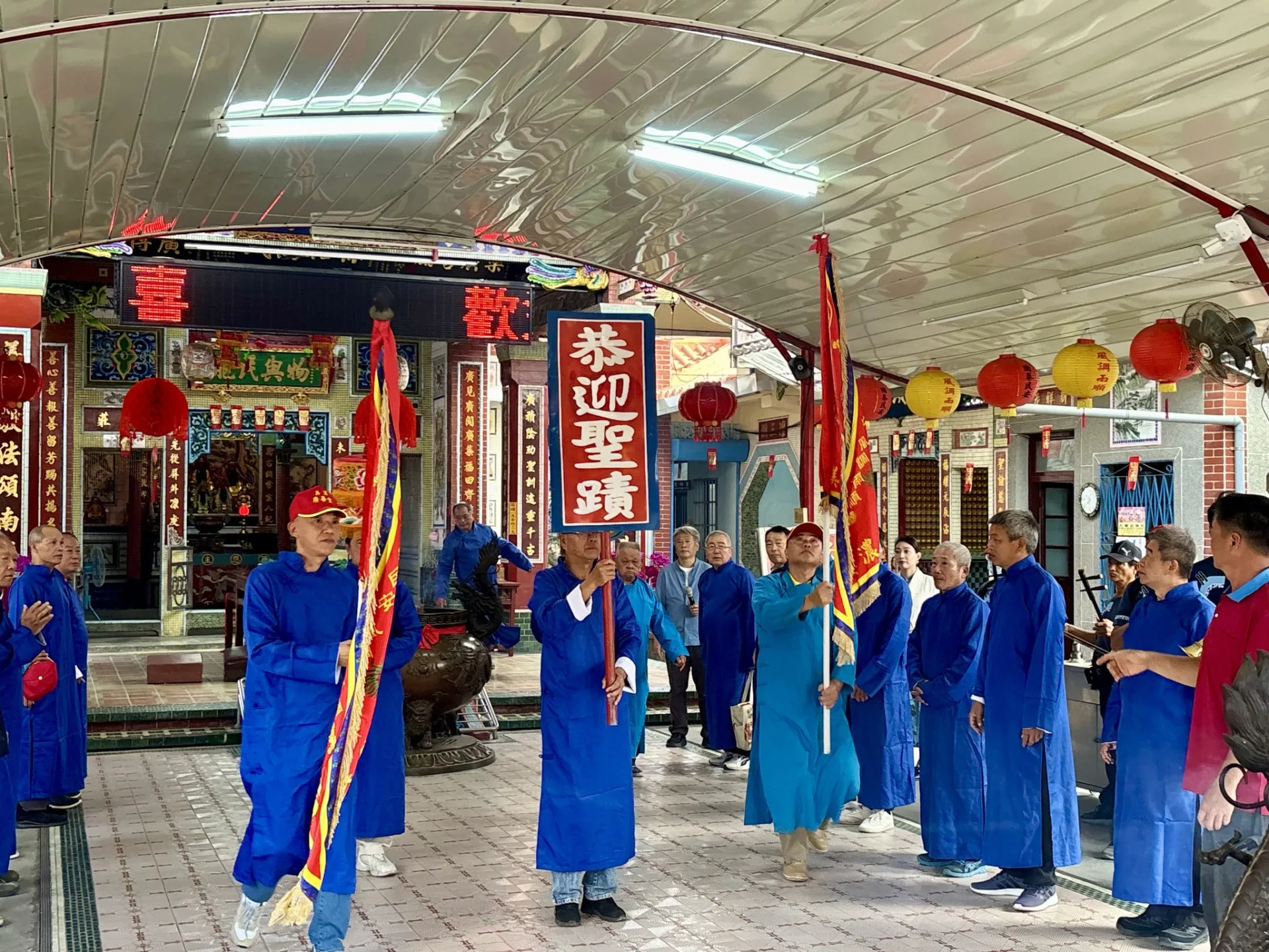 美濃廣善堂恭迎聖蹟。美濃區公所提供