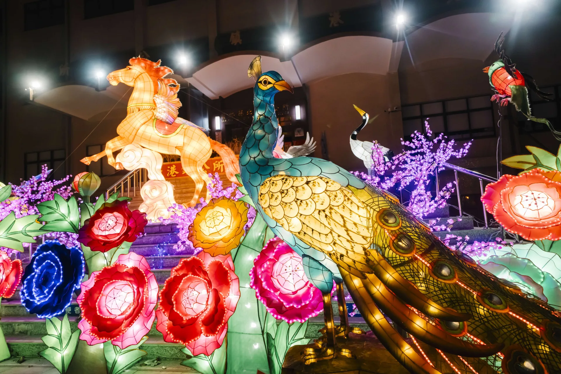 北港鎮公所燈區。雲林縣政府提供