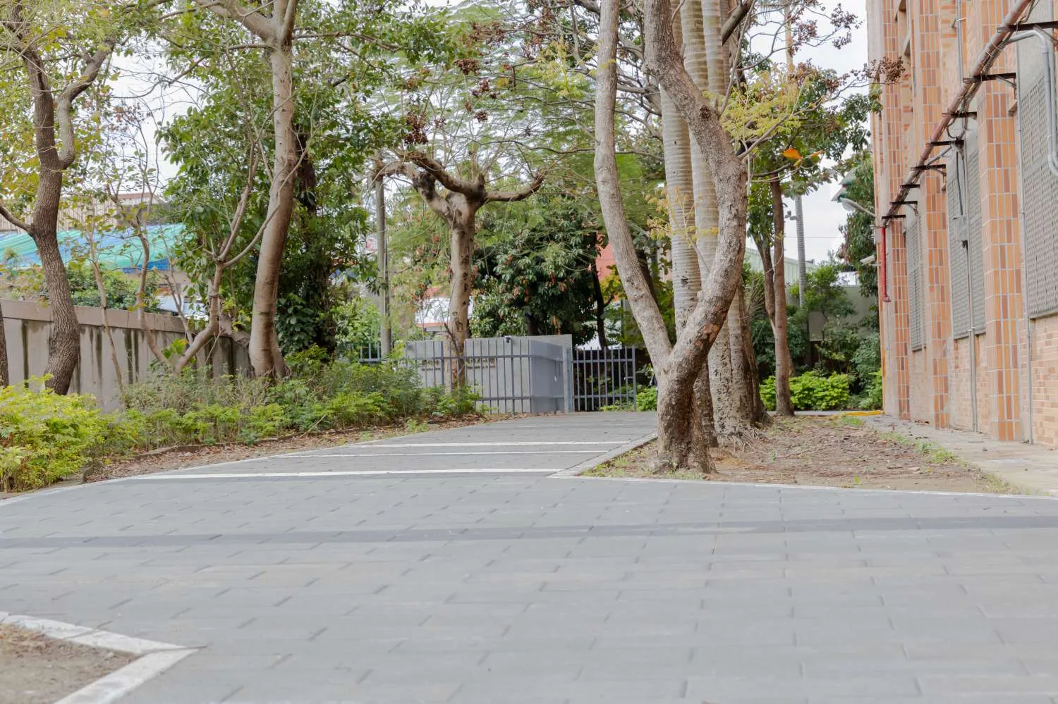 大庄國小通學步道完工各區實況照。新竹市政府提供