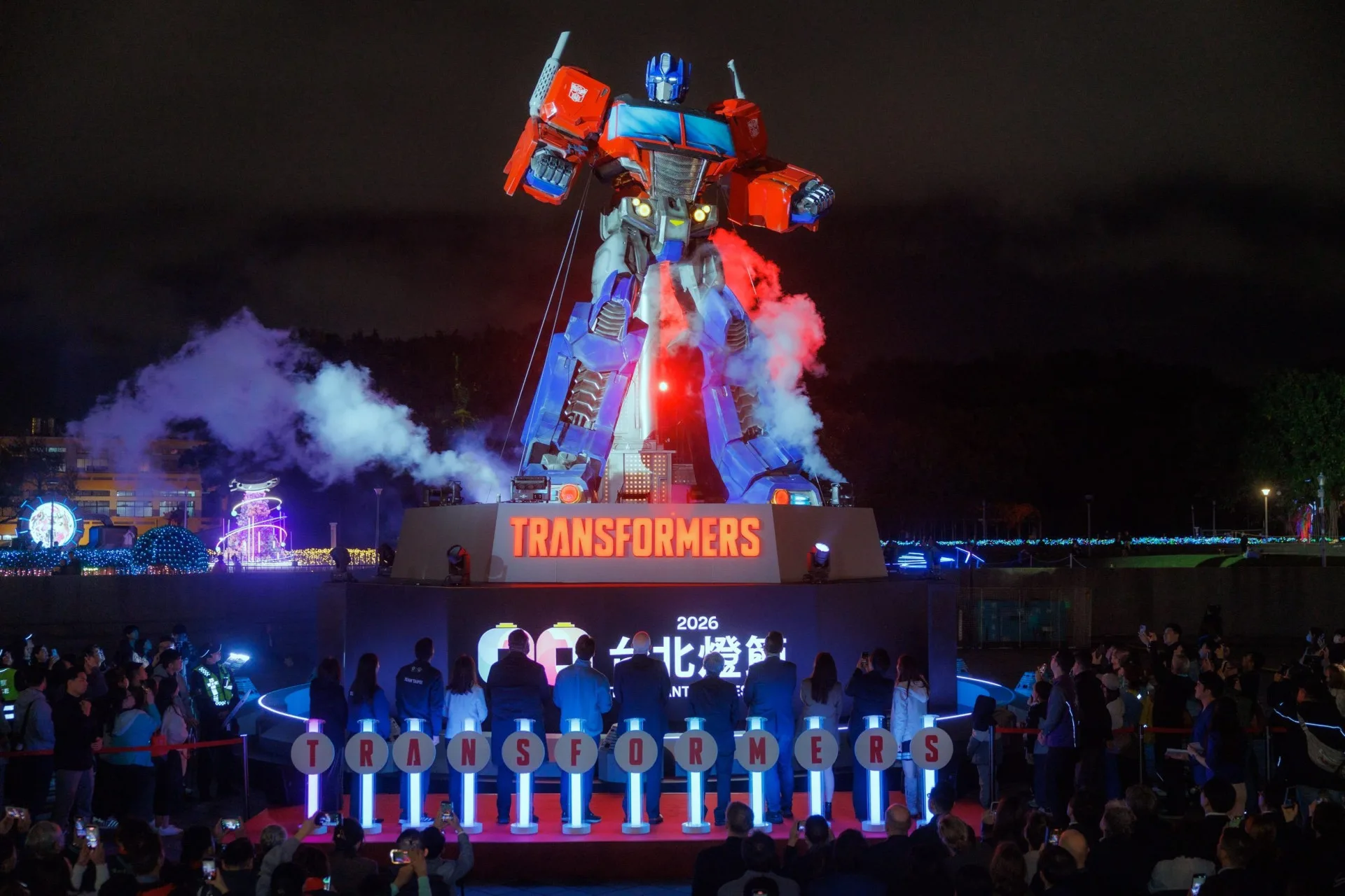 台北燈節柯博文主燈。台北市政府提供