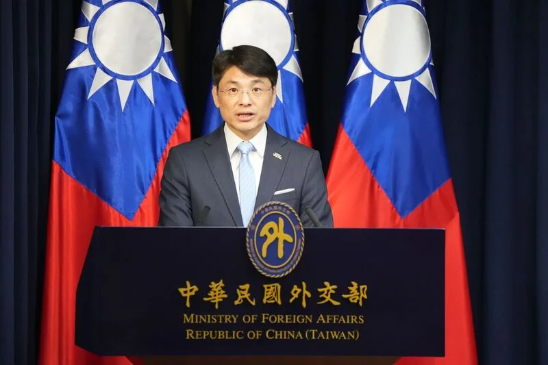 外交部發言人蕭光偉。中央社