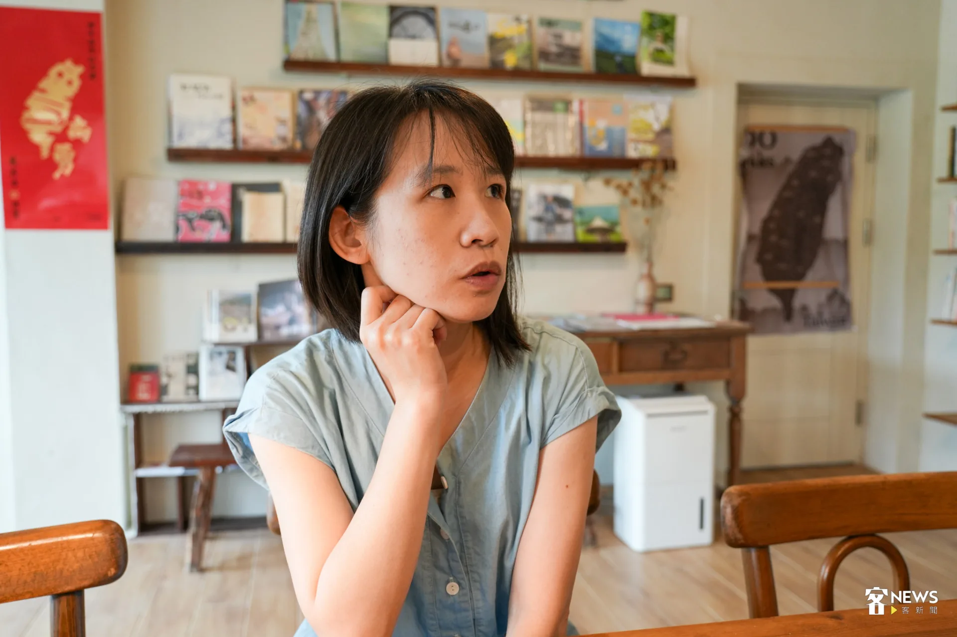 朱毓萍說，尤其318學運之後，更抱持著「贖罪」的心情關心公共事務。蔡依璇攝