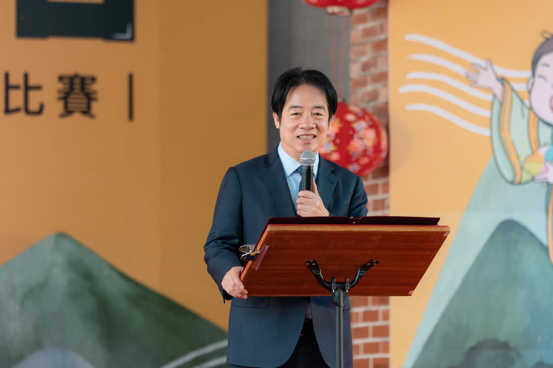 總統賴清德致詞時指出，大家在「禁說方言」的年代不間斷舉辦比賽，才有今日客語成為國家語言的結果。總統府提供