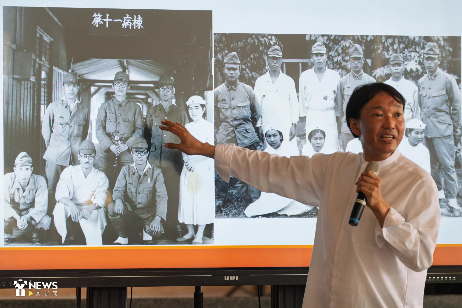 河村褥後來被徵召當兵，為後勤醫療相關人員。范修語攝