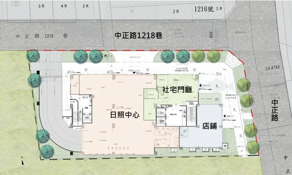 苗栗縣第一棟社會住宅「明駝好室」設置規劃。
