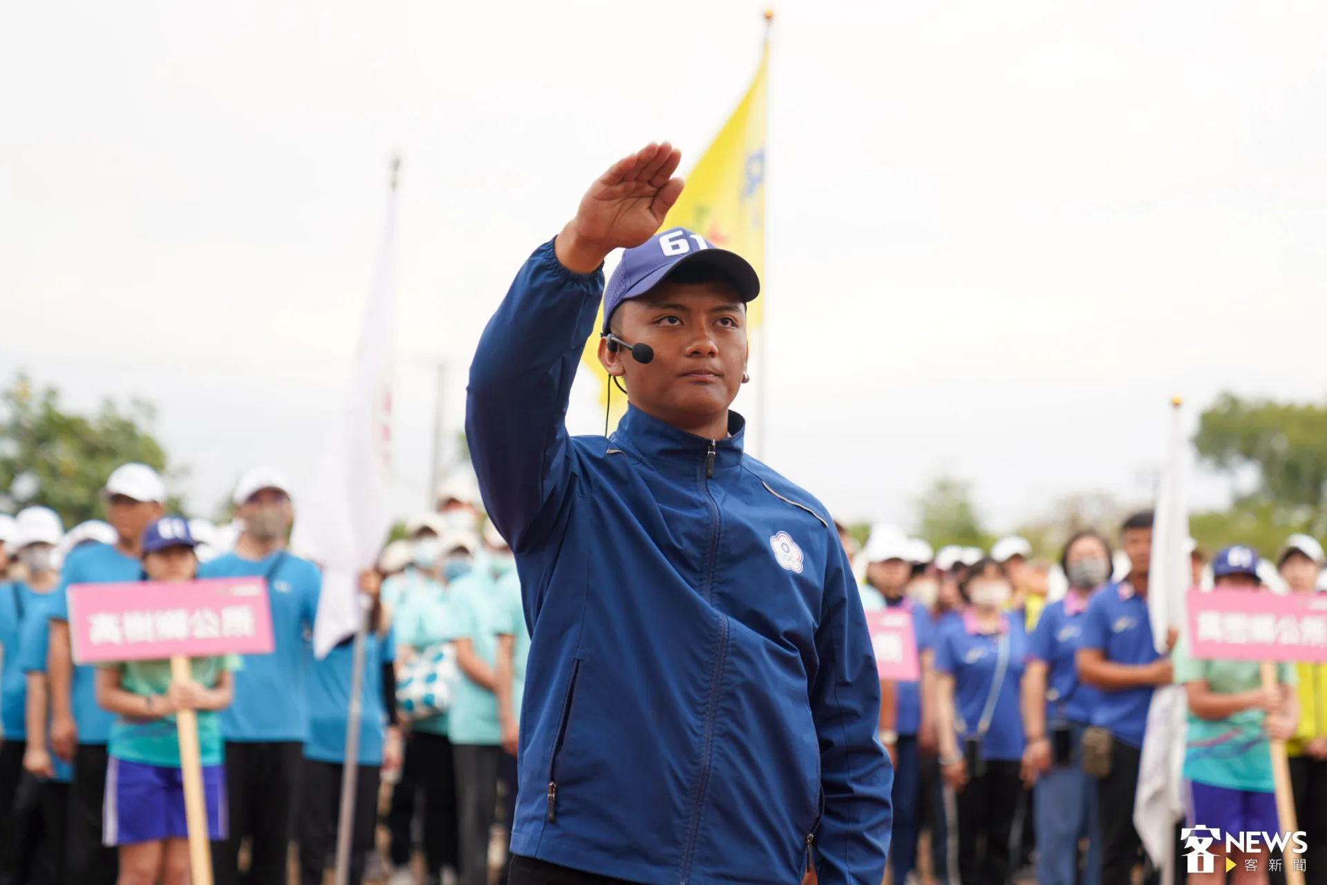開幕典禮由運動員代表朱東林進行宣誓。朱愷元攝