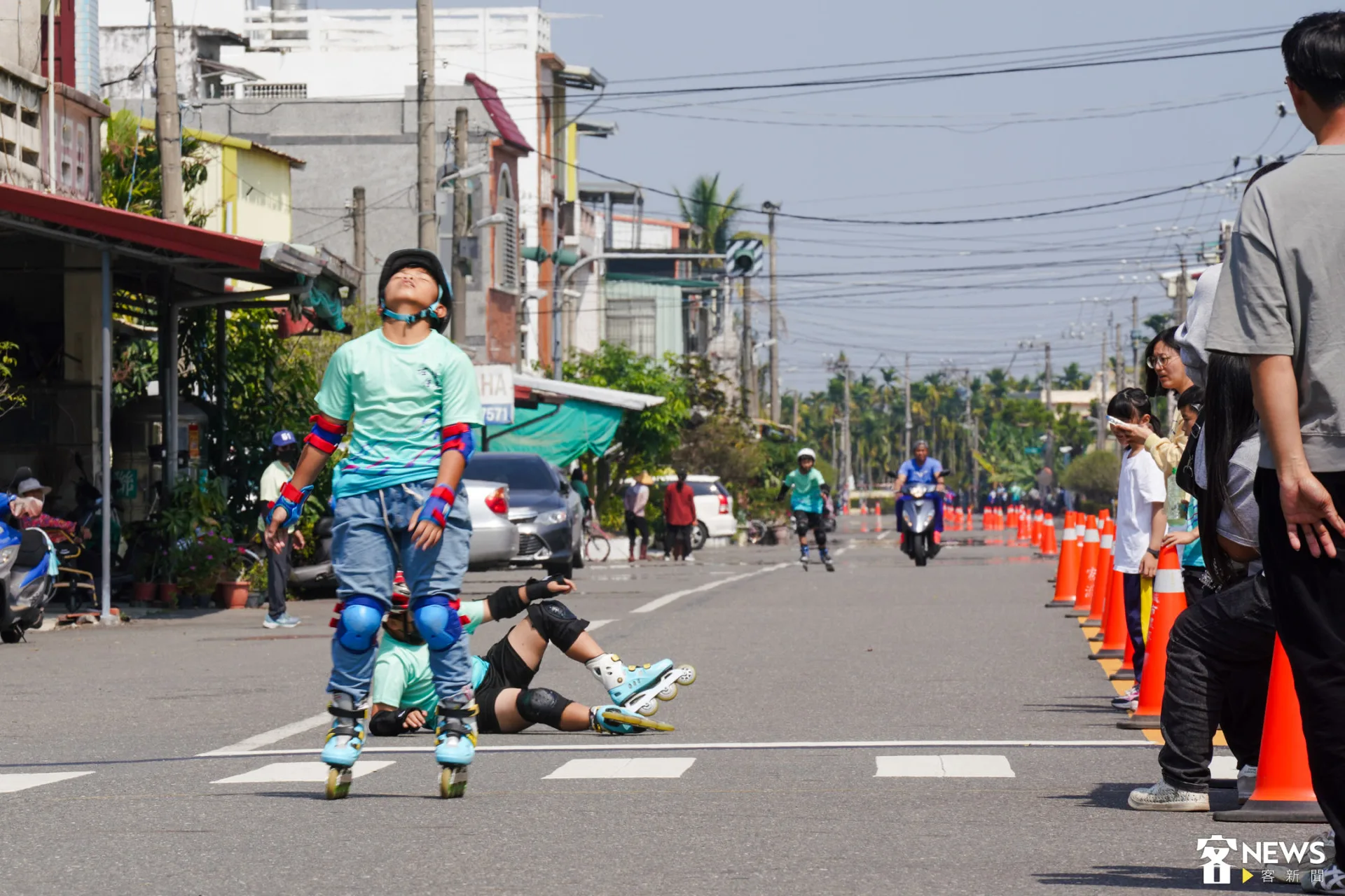 比賽成績有勝有負，跌倒了就再爬起來，下一場繼續奮戰。朱愷元攝