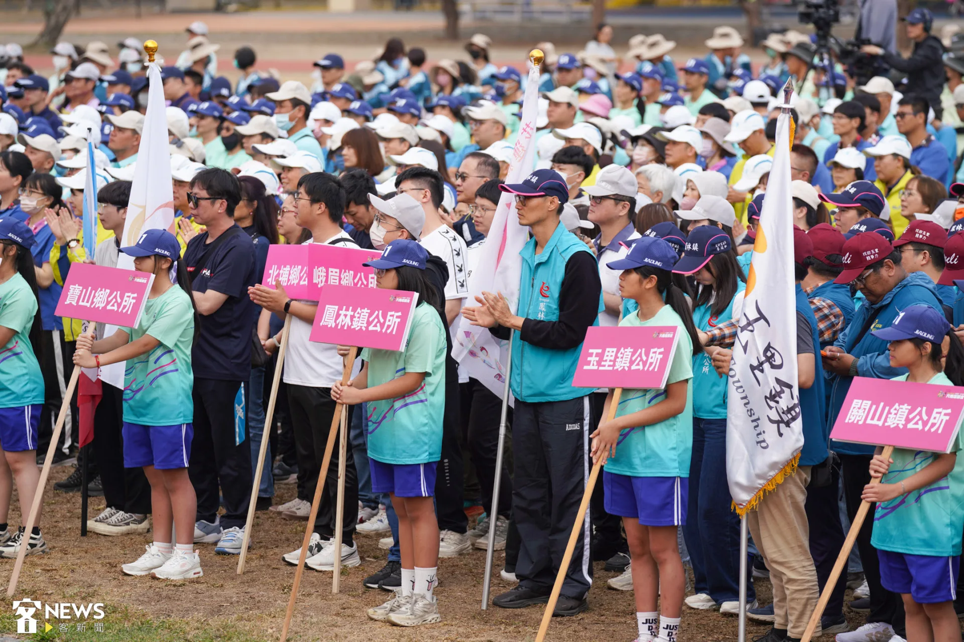 第61屆「六堆運動會」今（14）天在左堆佳冬鄉盛大登場。朱愷元攝