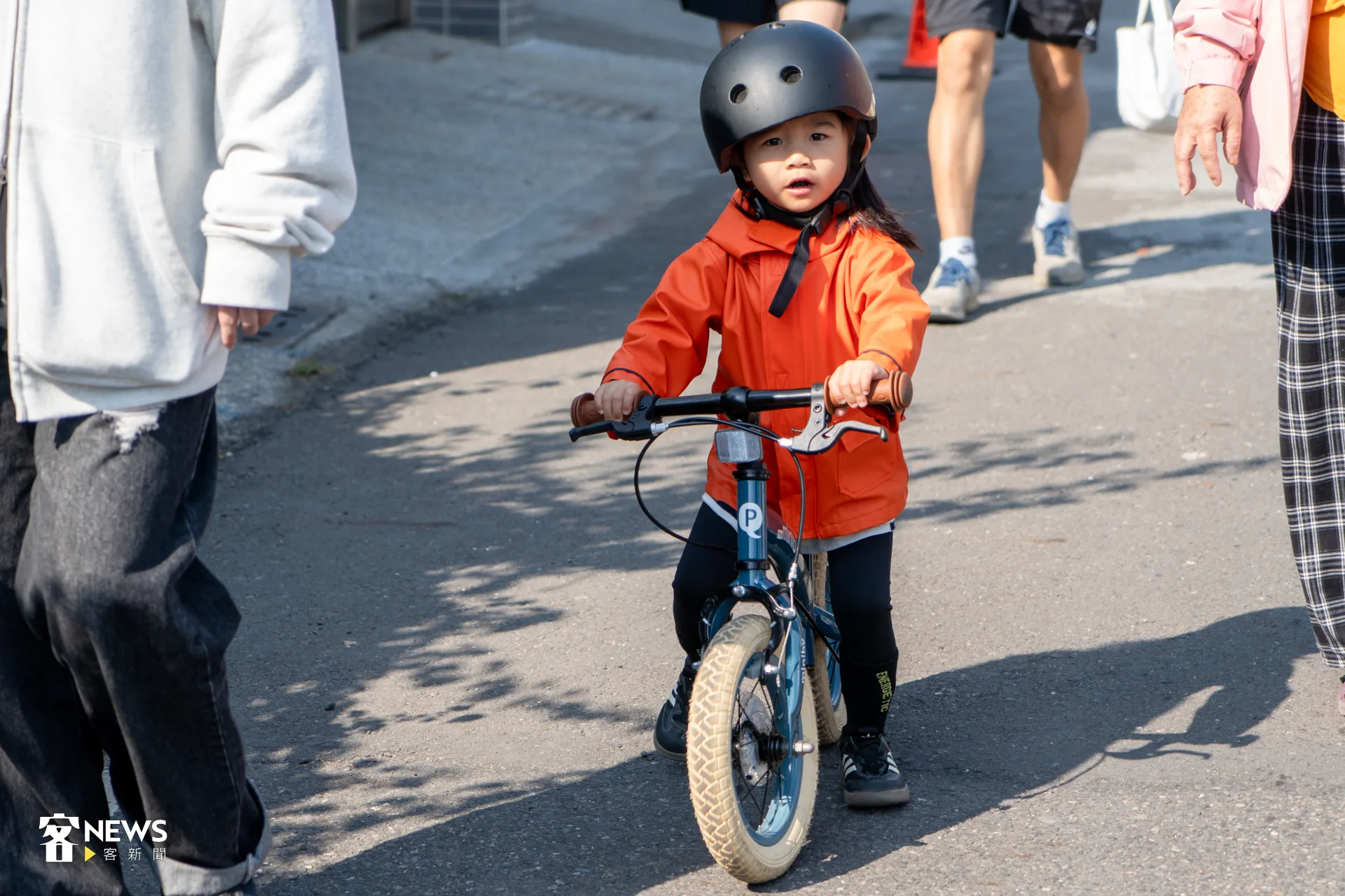 小朋友參與六堆運動會,可以玩一整天。洪藝晅攝