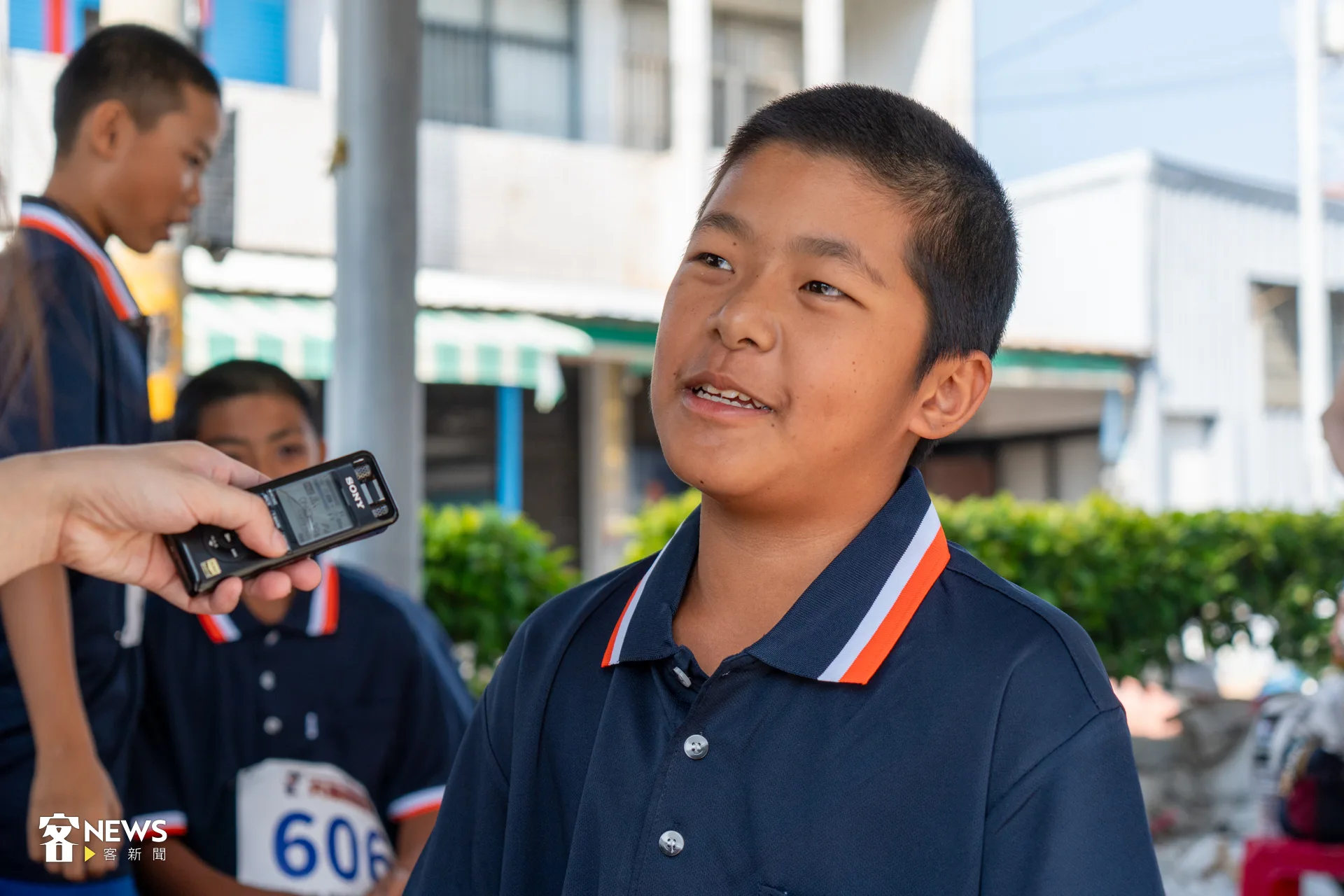 今年來勢洶洶的美濃國中棒球隊分為三組參賽,國一隊長崔永勳是第一次參加。洪藝晅攝