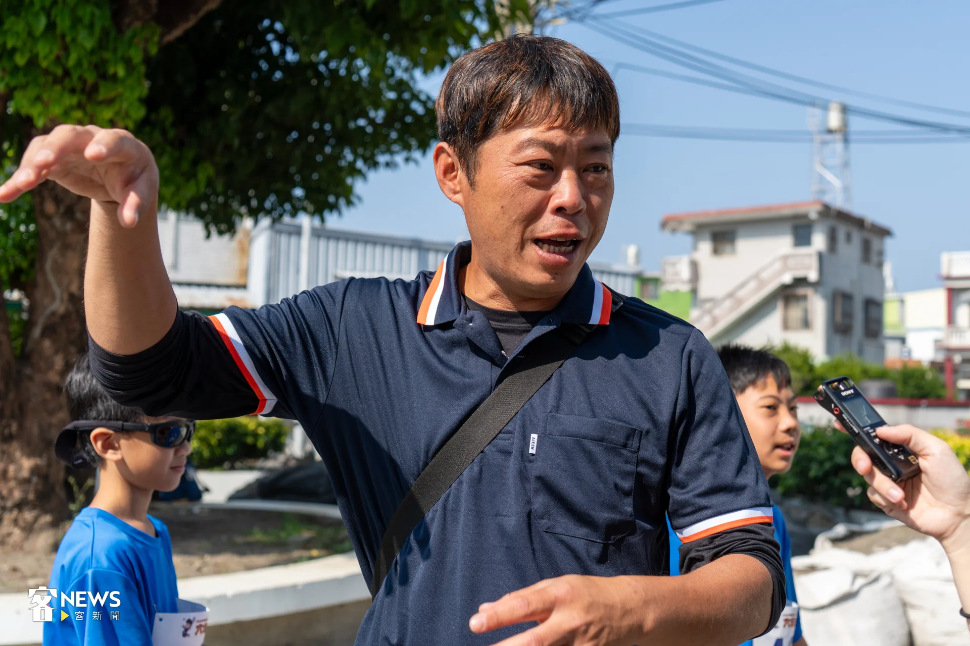 美濃國中帶隊教練鍾麒翔表示,自己幾乎每年都帶隊參加,今年已是第4次參與。洪藝晅攝