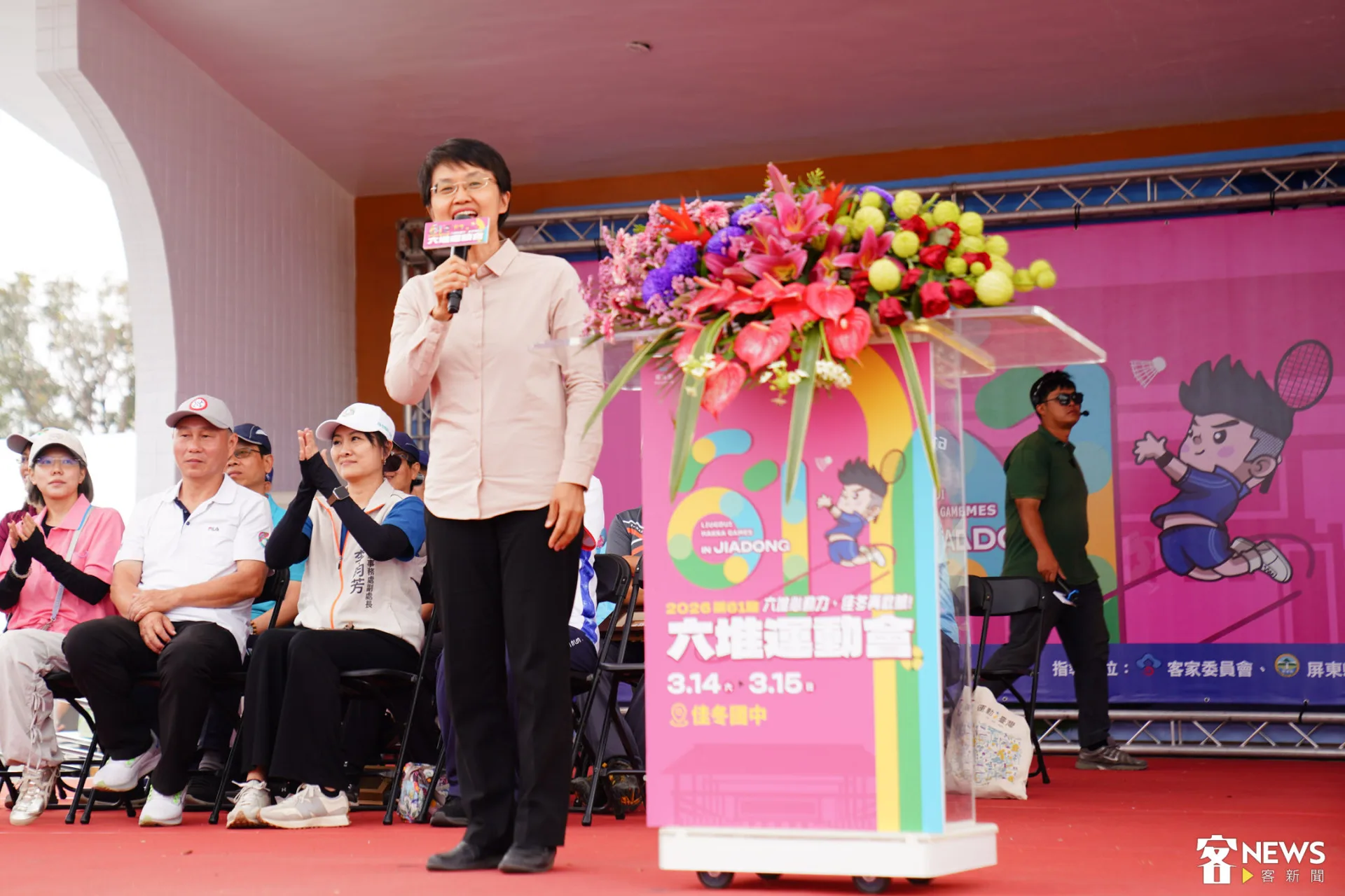 古秀妃表示，在這場賽事中看見了六堆文化保存的希望。朱愷元攝