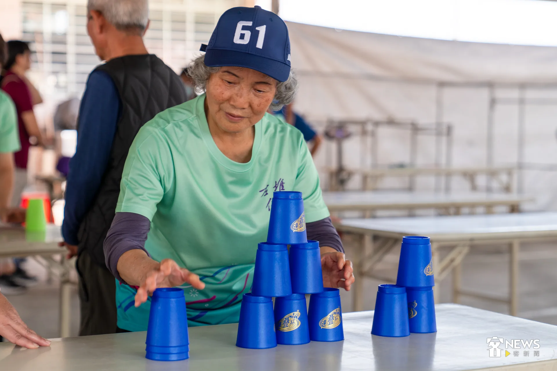 今年74歲、住在佳冬的林秀櫻首次參賽。洪藝晅攝