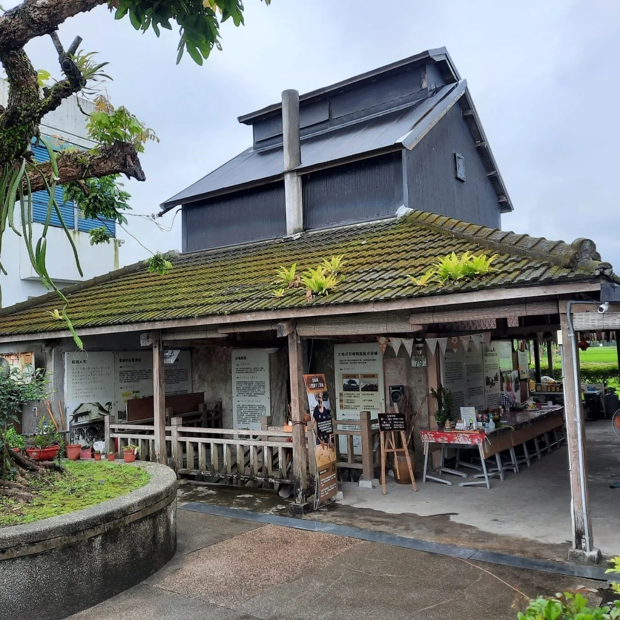 花蓮鳳林的菸樓文化聚落,保存完善且具有特色的廖快菸樓坐落其中。翻攝自廖快菸樓臉書粉絲專頁