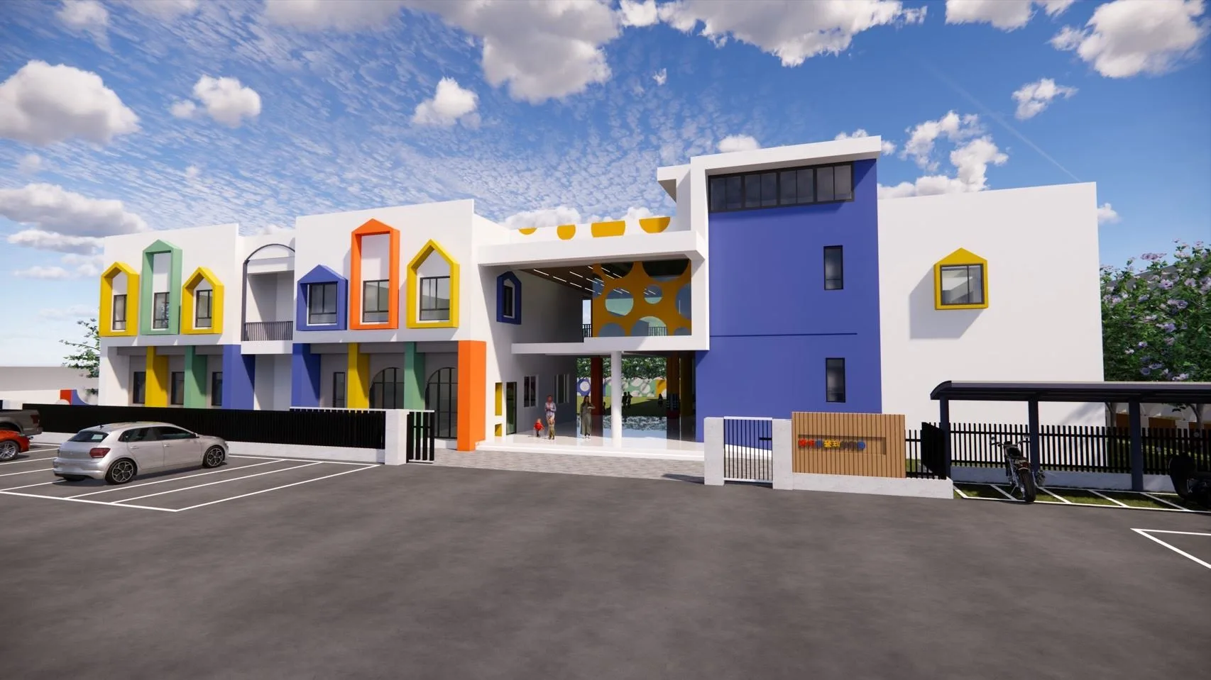 頭份文中三興建「苗栗縣育星非營利幼兒園」公共化幼兒園園舍設計圖。