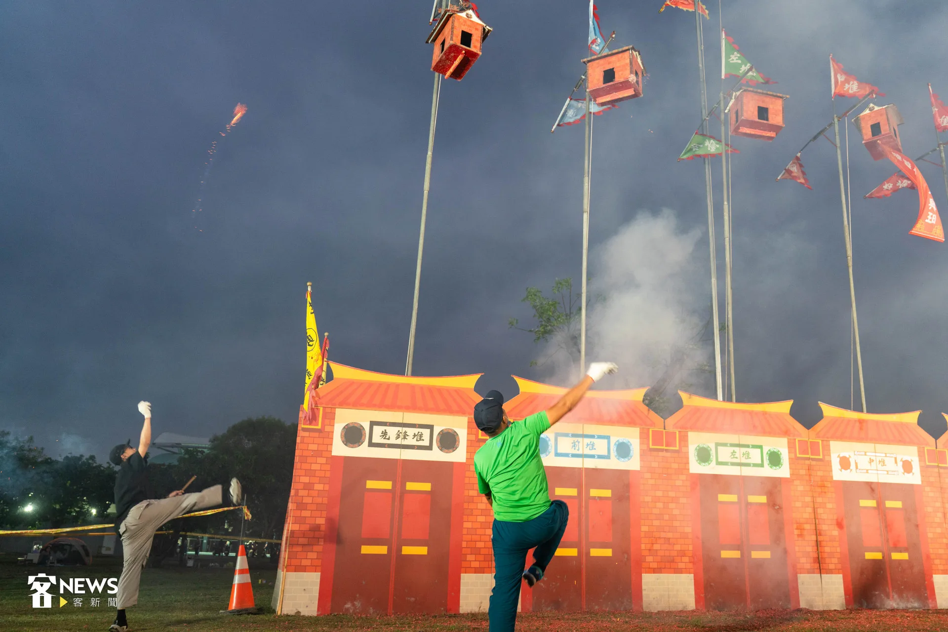 發源於先鋒堆的尖炮城，如今每年吸引大批民眾造訪體驗。范修語攝