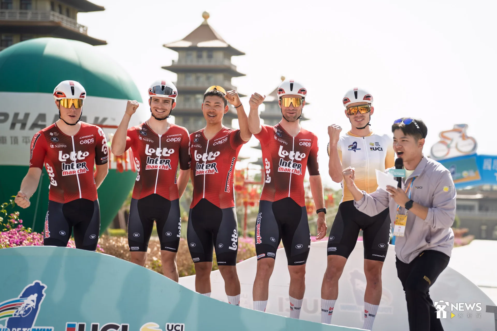 比利時樂透車隊為世界一級車隊。范修語攝