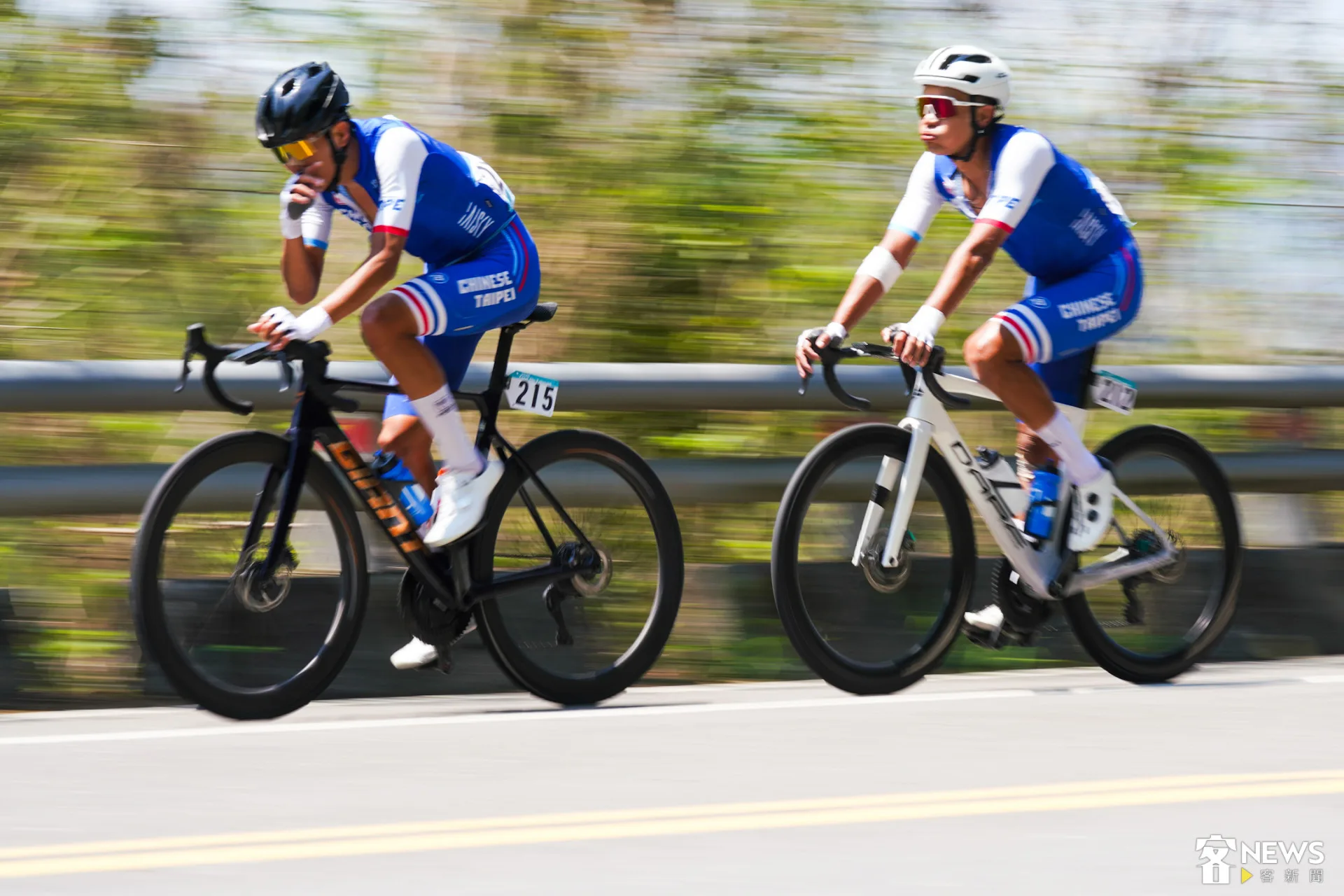 台灣隊的兩位選手。朱愷元攝