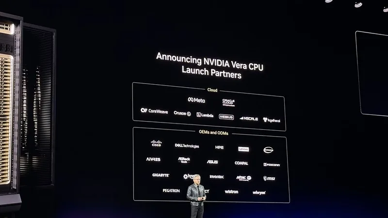 輝達（NVIDIA）執行長黃仁勳16日在聖荷西舉辦的GTC大會上發表主題演講，並發布新產品Vera CPU。中央社