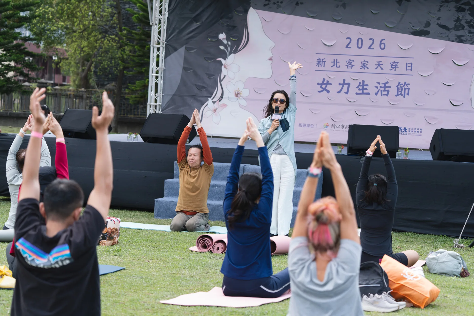 2026新北客家天穿日規劃女力生活節舉辦療癒瑜珈活動。新北市客家局提供