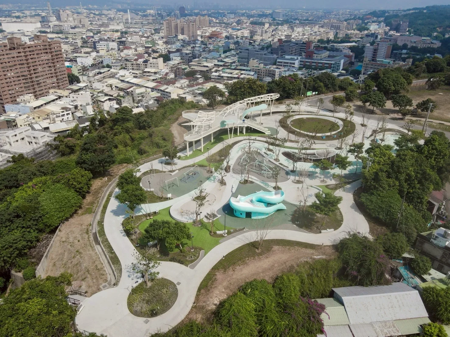 八卦山天空遊戲場獲景觀大獎　全齡公園兼顧各年齡層