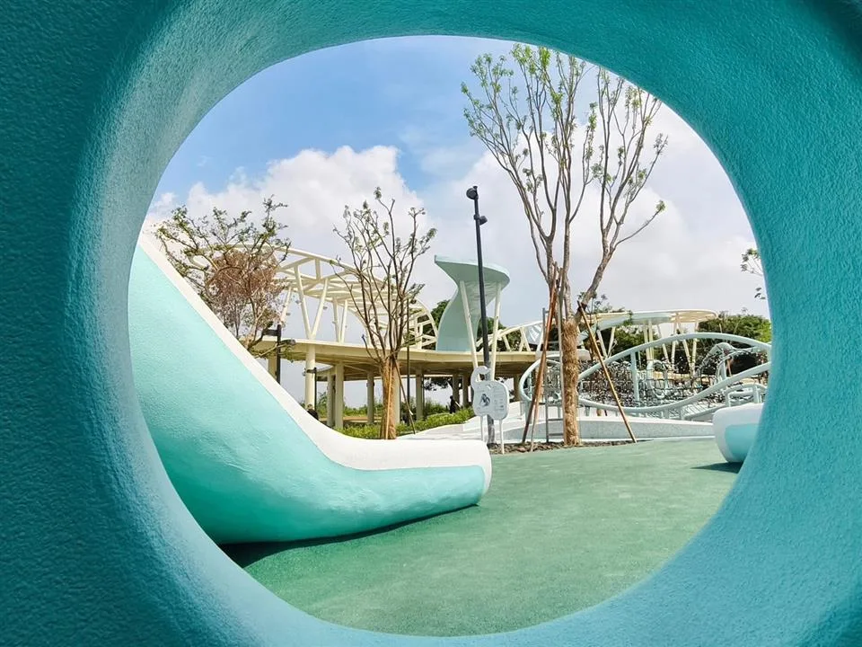 八卦山天空遊戲場展現全齡共融精神。彰化縣政府提供