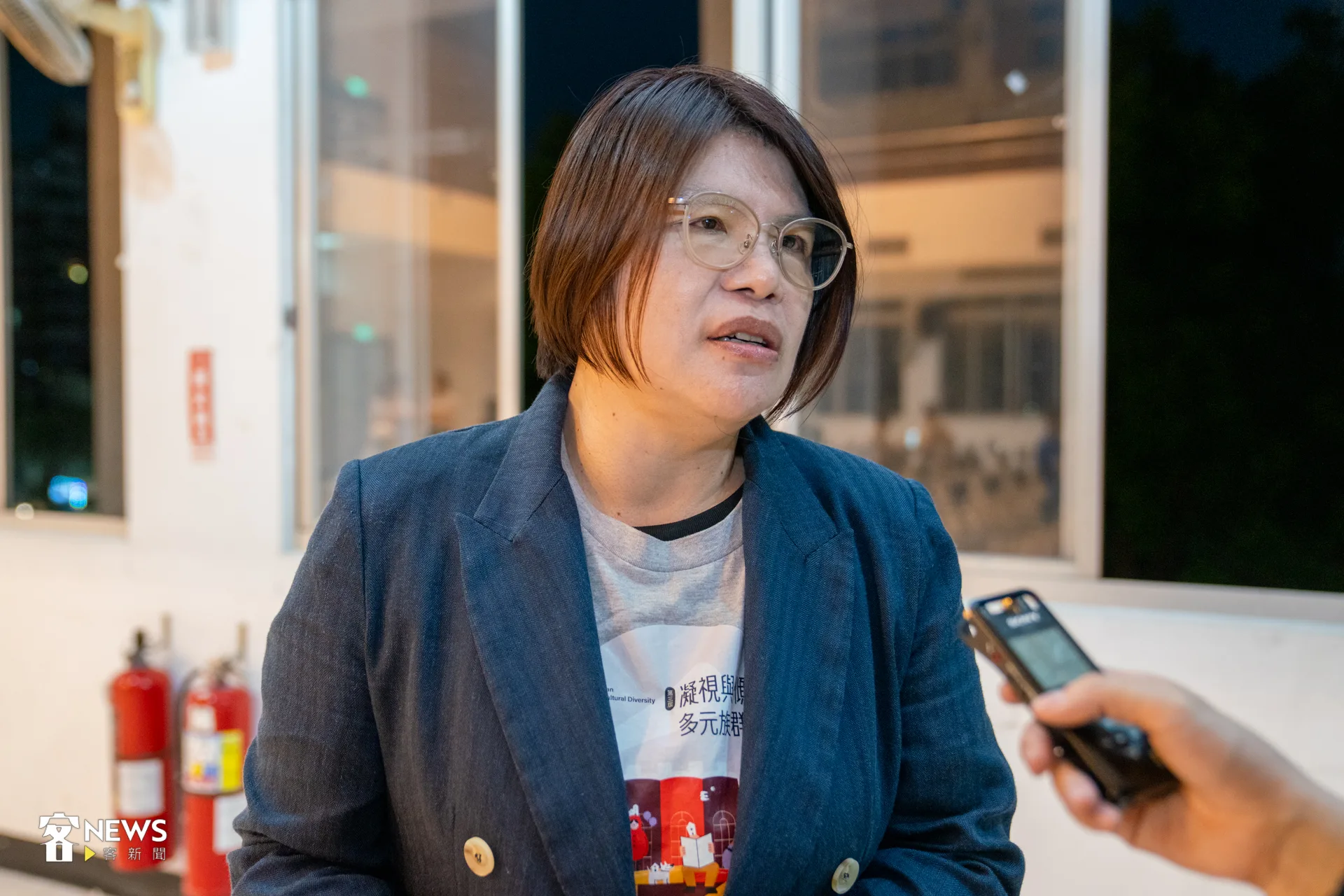 影展策展人林杏鴻表示,成就一部電影很不容易,配音員更是,要把演員感情用聲音說出來。洪藝晅攝