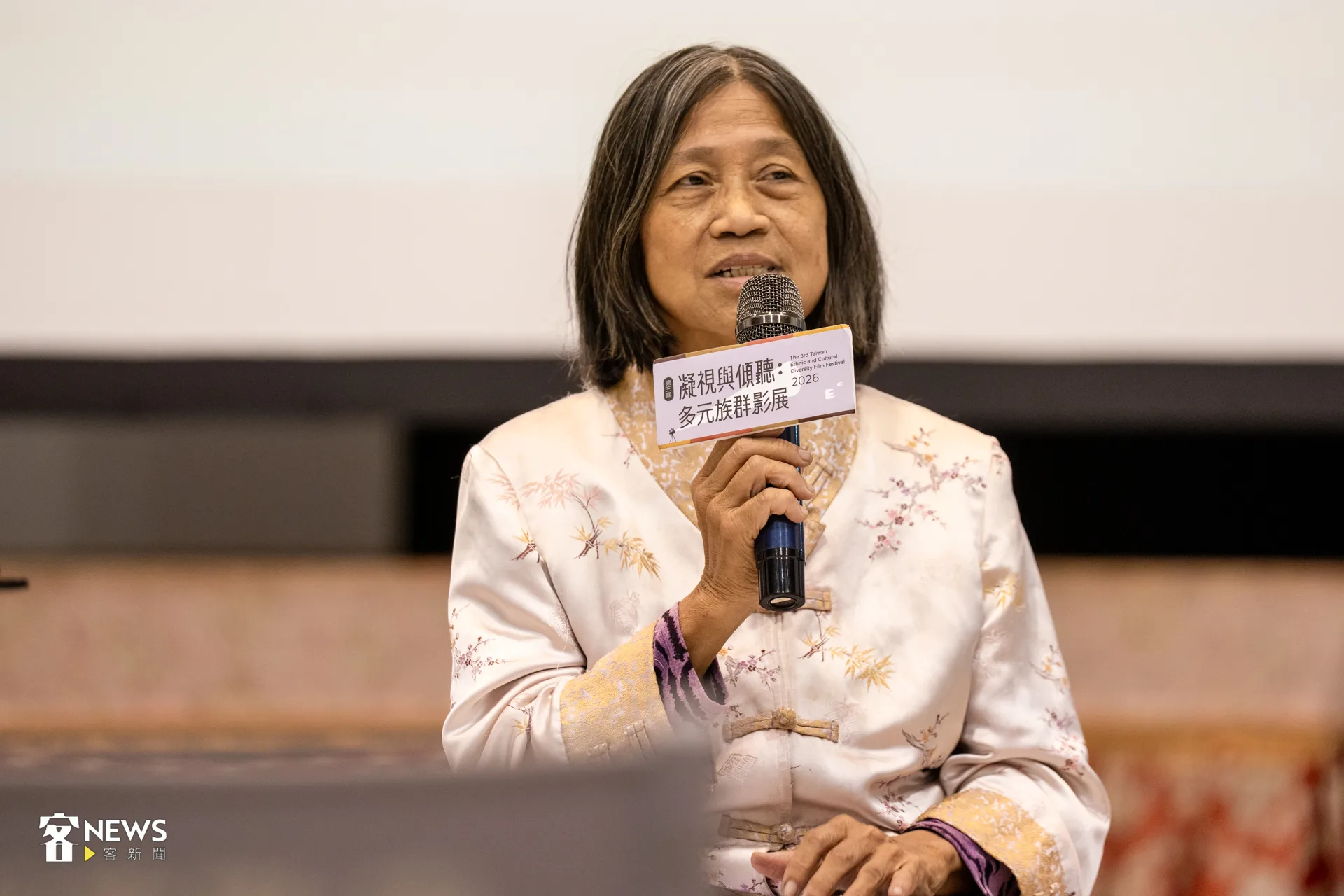 黃玉珊導演、當年小城故事的場記,她表示,看到數位修復的客語版非常驚訝,特別讚賞配音員的用心。洪藝晅攝