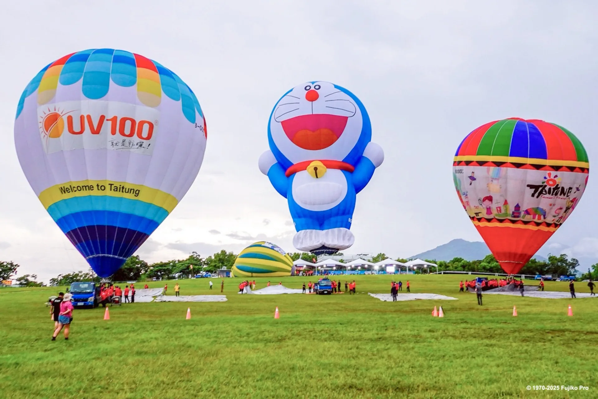 台東熱氣球嘉年華去年合作IP是可愛的多啦A夢。2025資料照，台東縣政府提供