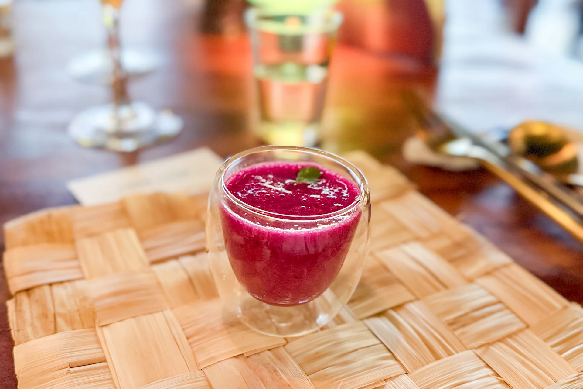 果汁：火龍果汁。蕭秀琴攝