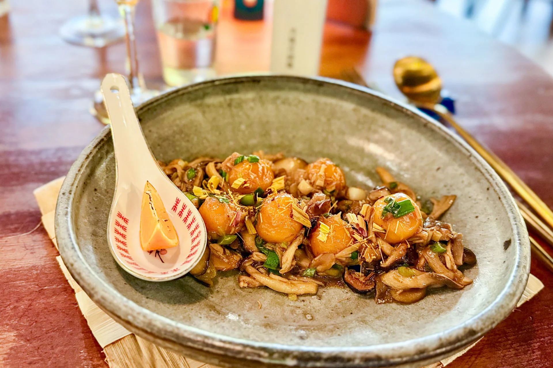 主食：湯圓的自由式。蕭秀琴攝