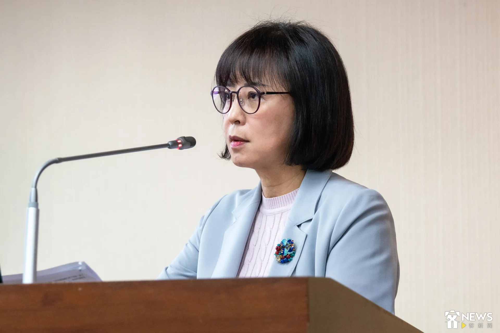 民進黨立委林月琴憂心,放寬客家幣使用範圍的同時,必須守住原先支持客庄的政策目標。朱愷元攝