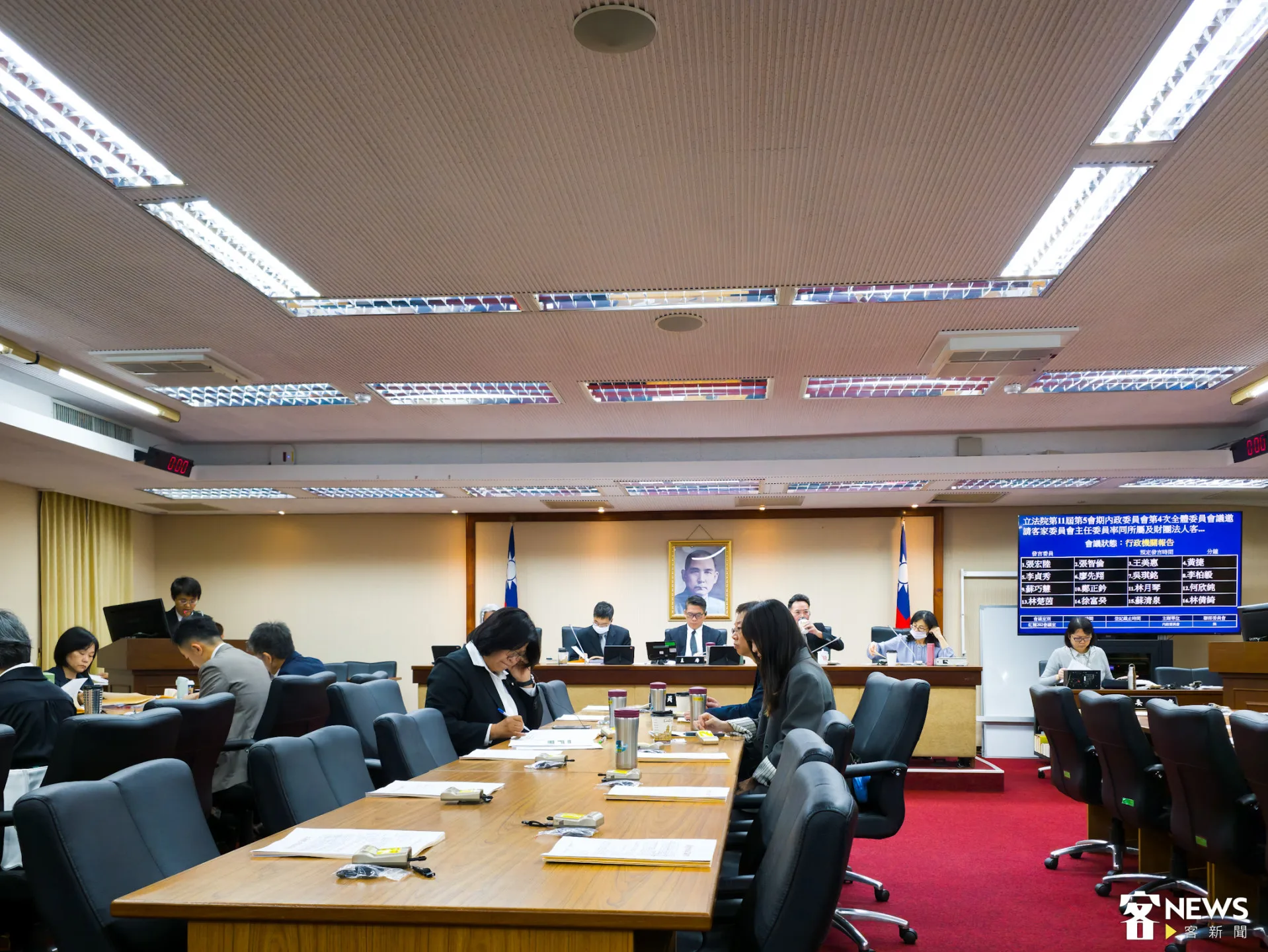 立法院內政委員會今天邀客家委員會及客家公共傳播基金會業務報告並備詢。朱愷元攝