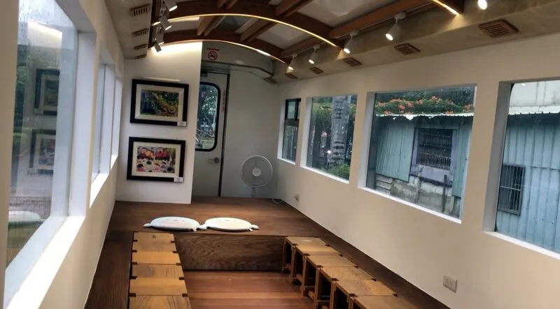 阿里山林鐵車廂變身小學圖書室　打造低碳文化場所