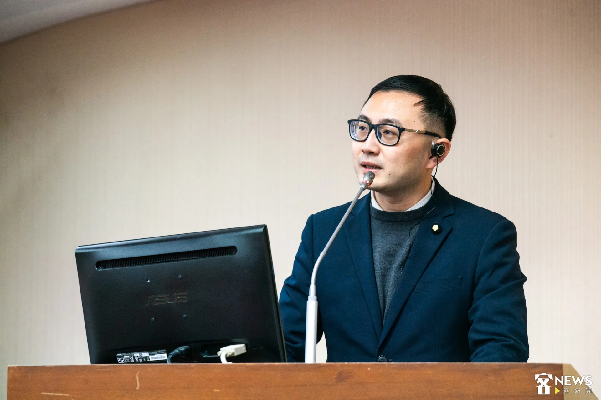 國民黨立委廖先翔關注客傳會電影《那張照片裡的我們》投資與分潤機制。朱愷元攝