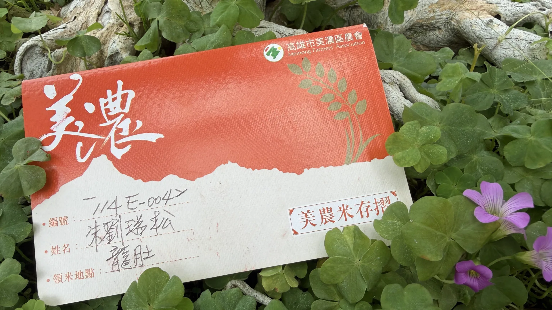 米存摺。李慧宜攝