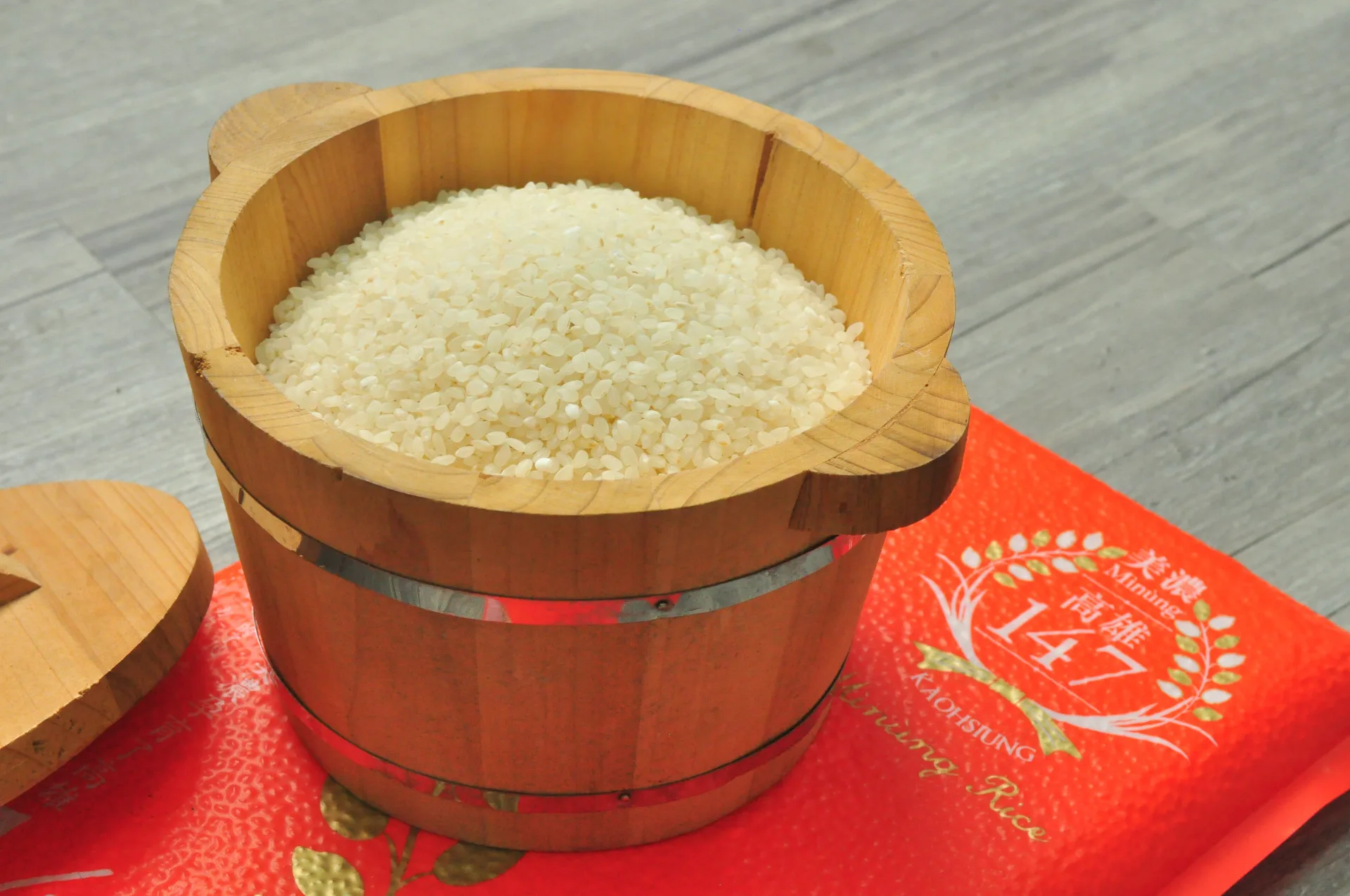 高雄147號白米。美濃農會提供