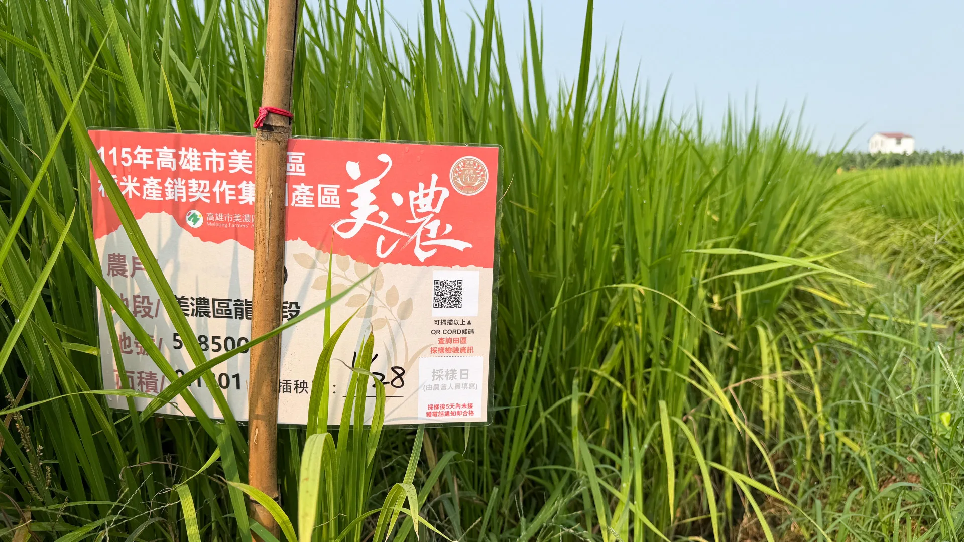 每一片田區都有自己的基本資料。李慧宜攝